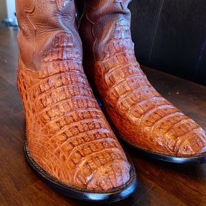 Genuine caiman cowboy boots - Cowtown